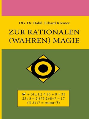 cover image of Zur rationalen (wahren) Magie